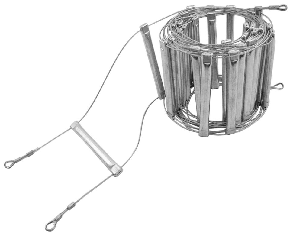KONG Speleo Stair Alüminyum Ultralight Rulo Merdiven 10 Metre – Dağcılık, Arama Kurtarma, Mağaracılık, İtfaiye, Sivil Savunma