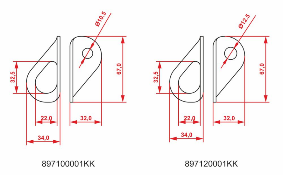 KONG Wide Eye Yüksek Kapasiteli Paslanmaz 12 mm Bolt Kulağı – EN 795/A Sertifikalı 897120001KK