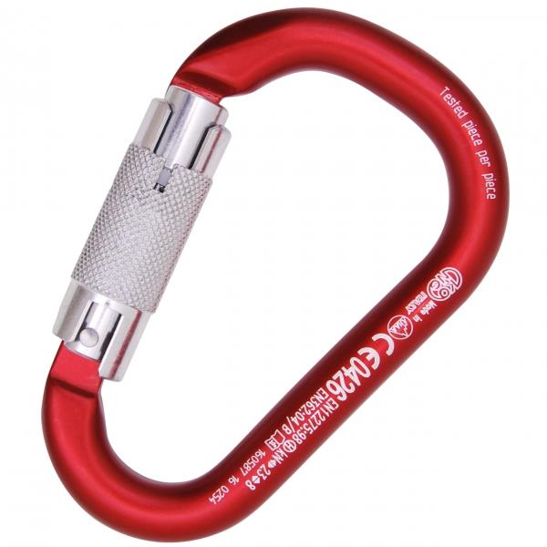 KONG HMS NAPIK Auto Block TriactLock Kilit Alüminyum 23KN Karabina EN 362/B – EN 12275/H – UIAA – EAC Red