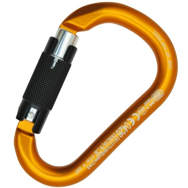 KONG HMS NAPIK Auto Block TriactLock Kilit Alüminyum 23KN Karabina EN 362/B – EN 12275/H – UIAA – EAC Orange