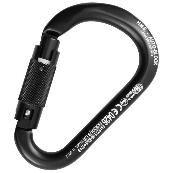 Kong HMS Classic Auto Block TriactLock Karabina – EN 362/B – EN 12275/B – UIAA – EAC Sertifikalı Black