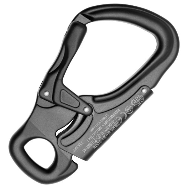 KONG Tango Double Gate – Alüminyum Çift Kapılı Geniş Açıklıklı Karabina (EN 12275 / EN 362 / UIAA Sertifikalı) Black