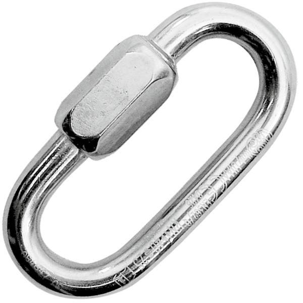 KONG Oval Quick Link 10mm – 60kN Paslanmaz Çelik Maillon Mağaracı Karabina (İtalya Üretimi, EN 12275 / EN 362 / UIAA / EAC Sertifikalı)