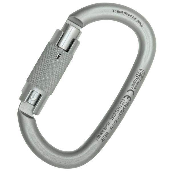 Kong Ovalone Carbon Auto Block Otomatik Kilitli Triactlock 40KN Çelik Oval Karabina 412LN0999KK