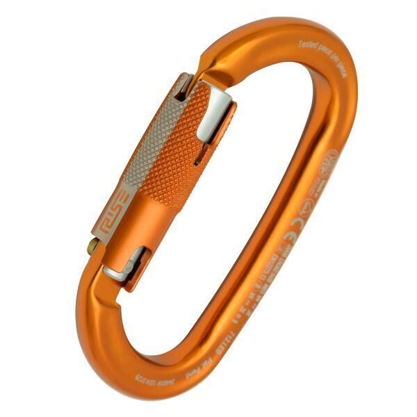 Kong Ovalone Alu RISE Lock 26KN Otomatik Triactlock 3 Kilitli Alüminyum Oval Karabina 712LE0OPOKK Orange