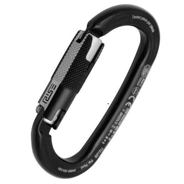 Kong Ovalone Alu RISE Lock 26KN Otomatik Triactlock 3 Kilitli Alüminyum Oval Karabina 712LE0NPNKK Black